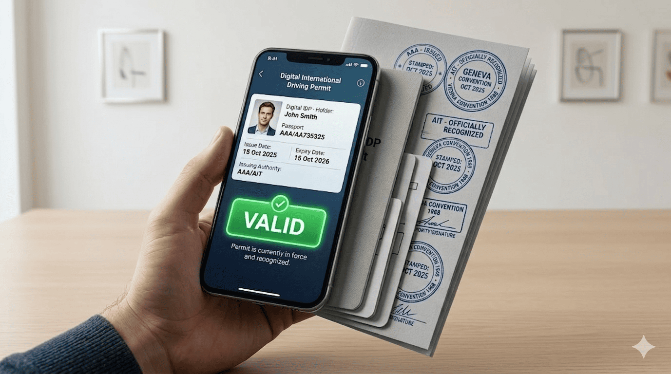 Receive digital IDP instantly